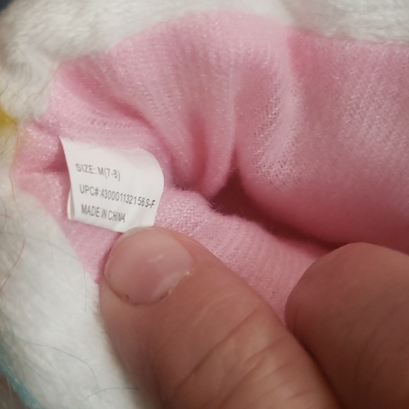 NWOT Rainbow Womens Unicorn size Med 7/8 slippers - Picture 5 of 8